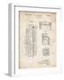 PP1088-Vintage Parchment Telephone Booth Patent Poster-Cole Borders-Framed Giclee Print