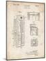 PP1088-Vintage Parchment Telephone Booth Patent Poster-Cole Borders-Mounted Giclee Print