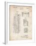 PP1088-Vintage Parchment Telephone Booth Patent Poster-Cole Borders-Framed Giclee Print