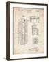 PP1088-Vintage Parchment Telephone Booth Patent Poster-Cole Borders-Framed Giclee Print