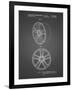 PP1091-Black Grid Tesla Car Wheels Patent Poster-Cole Borders-Framed Giclee Print