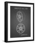 PP1091-Black Grid Tesla Car Wheels Patent Poster-Cole Borders-Framed Giclee Print