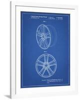 PP1091-Blueprint Tesla Car Wheels Patent Poster-Cole Borders-Framed Giclee Print