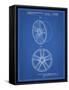 PP1091-Blueprint Tesla Car Wheels Patent Poster-Cole Borders-Framed Stretched Canvas