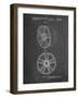 PP1091-Chalkboard Tesla Car Wheels Patent Poster-Cole Borders-Framed Giclee Print