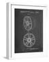 PP1091-Chalkboard Tesla Car Wheels Patent Poster-Cole Borders-Framed Giclee Print