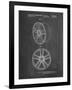 PP1091-Chalkboard Tesla Car Wheels Patent Poster-Cole Borders-Framed Giclee Print