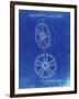 PP1091-Faded Blueprint Tesla Car Wheels Patent Poster-Cole Borders-Framed Giclee Print