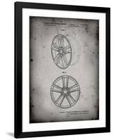 PP1091-Faded Grey Tesla Car Wheels Patent Poster-Cole Borders-Framed Giclee Print