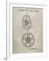 PP1091-Sandstone Tesla Car Wheels Patent Poster-Cole Borders-Framed Giclee Print