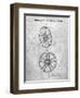 PP1091-Slate Tesla Car Wheels Patent Poster-Cole Borders-Framed Giclee Print