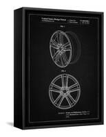 PP1091-Vintage Black Tesla Car Wheels Patent Poster-Cole Borders-Framed Stretched Canvas