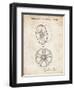 PP1091-Vintage Parchment Tesla Car Wheels Patent Poster-Cole Borders-Framed Giclee Print