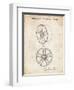 PP1091-Vintage Parchment Tesla Car Wheels Patent Poster-Cole Borders-Framed Giclee Print