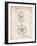 PP1091-Vintage Parchment Tesla Car Wheels Patent Poster-Cole Borders-Framed Giclee Print