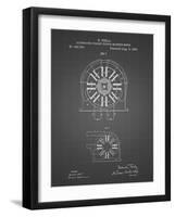 PP1092-Black Grid Tesla Coil Patent Poster-Cole Borders-Framed Giclee Print