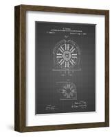 PP1092-Black Grid Tesla Coil Patent Poster-Cole Borders-Framed Giclee Print