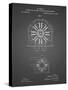 PP1092-Black Grid Tesla Coil Patent Poster-Cole Borders-Stretched Canvas