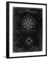 PP1092-Black Grunge Tesla Coil Patent Poster-Cole Borders-Framed Giclee Print