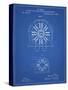 PP1092-Blueprint Tesla Coil Patent Poster-Cole Borders-Stretched Canvas