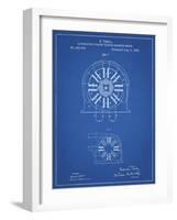 PP1092-Blueprint Tesla Coil Patent Poster-Cole Borders-Framed Giclee Print