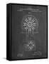 PP1092-Chalkboard Tesla Coil Patent Poster-Cole Borders-Framed Stretched Canvas