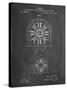 PP1092-Chalkboard Tesla Coil Patent Poster-Cole Borders-Stretched Canvas