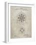 PP1092-Sandstone Tesla Coil Patent Poster-Cole Borders-Framed Giclee Print
