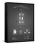 PP1095-Black Grid Tesla Regulator for Alternate Current Motor Patent Poster-Cole Borders-Framed Stretched Canvas