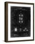 PP1095-Black Grunge Tesla Regulator for Alternate Current Motor Patent Poster-Cole Borders-Framed Giclee Print