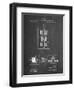 PP1095-Chalkboard Tesla Regulator for Alternate Current Motor Patent Poster-Cole Borders-Framed Giclee Print