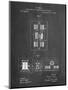 PP1095-Chalkboard Tesla Regulator for Alternate Current Motor Patent Poster-Cole Borders-Mounted Giclee Print