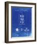PP1095-Faded Blueprint Tesla Regulator for Alternate Current Motor Patent Poster-Cole Borders-Framed Giclee Print