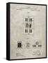 PP1095-Sandstone Tesla Regulator for Alternate Current Motor Patent Poster-Cole Borders-Framed Stretched Canvas