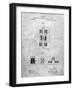 PP1095-Slate Tesla Regulator for Alternate Current Motor Patent Poster-Cole Borders-Framed Giclee Print