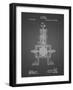 PP1096-Black Grid Tesla Steam Engine Patent Poster-Cole Borders-Framed Giclee Print