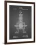 PP1096-Black Grid Tesla Steam Engine Patent Poster-Cole Borders-Framed Giclee Print