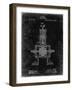 PP1096-Black Grunge Tesla Steam Engine Patent Poster-Cole Borders-Framed Giclee Print