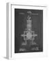 PP1096-Chalkboard Tesla Steam Engine Patent Poster-Cole Borders-Framed Giclee Print