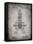 PP1096-Faded Grey Tesla Steam Engine Patent Poster-Cole Borders-Framed Stretched Canvas