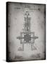 PP1096-Faded Grey Tesla Steam Engine Patent Poster-Cole Borders-Stretched Canvas