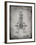 PP1096-Faded Grey Tesla Steam Engine Patent Poster-Cole Borders-Framed Giclee Print