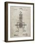 PP1096-Sandstone Tesla Steam Engine Patent Poster-Cole Borders-Framed Giclee Print