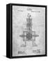 PP1096-Slate Tesla Steam Engine Patent Poster-Cole Borders-Framed Stretched Canvas