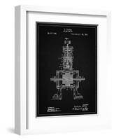 PP1096-Vintage Black Tesla Steam Engine Patent Poster-Cole Borders-Framed Giclee Print