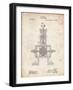 PP1096-Vintage Parchment Tesla Steam Engine Patent Poster-Cole Borders-Framed Premium Giclee Print