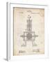 PP1096-Vintage Parchment Tesla Steam Engine Patent Poster-Cole Borders-Framed Giclee Print