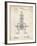 PP1096-Vintage Parchment Tesla Steam Engine Patent Poster-Cole Borders-Framed Giclee Print