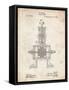 PP1096-Vintage Parchment Tesla Steam Engine Patent Poster-Cole Borders-Framed Stretched Canvas