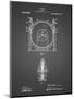 PP1097-Black Grid Tesla Turbine Patent Poster-Cole Borders-Mounted Giclee Print
